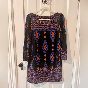 Lucky brand, long sleeve shift dress